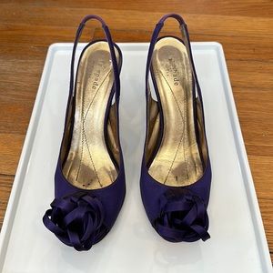 Kate spade purple heels